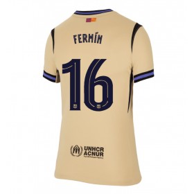 Barcelona Fermin Lopez #16 Borta Kläder Dam 2025-26 Kortärmad